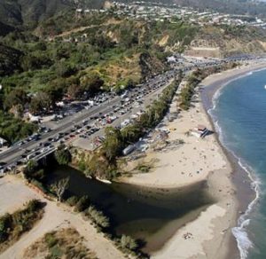 17. Topanga Beach traffic aerial view_RCDSMM Stream Team